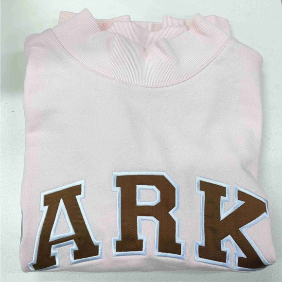 Parke Women's Pink Sweatshirt with Brown Lettering - Picture 7 of 8